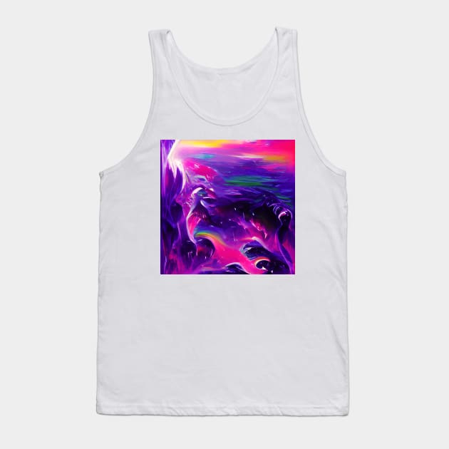 Neon Sea Tank Top by Mihadom